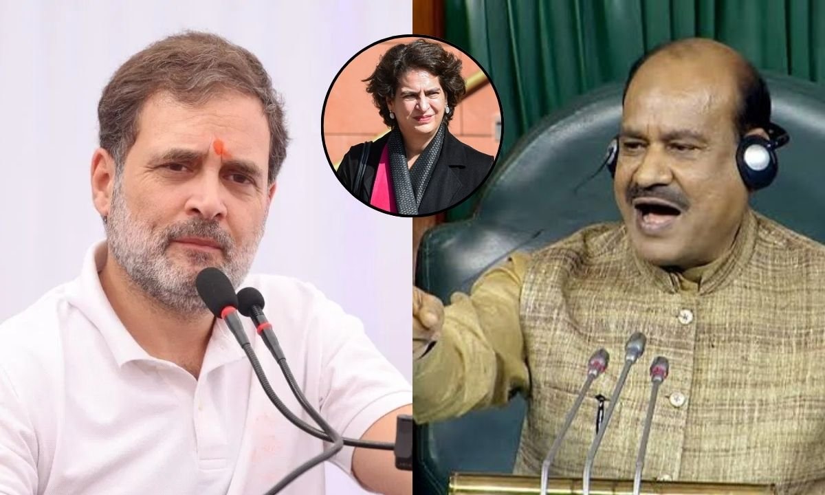 सदन में प्रियंका गांधी को दुलार रहे थे राहुल गांधी, लोकसभा अध्यक्ष ने दी नसीहत