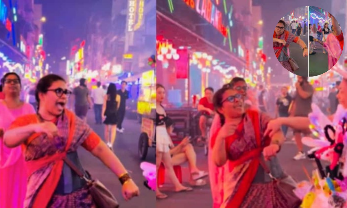 पटाया की सड़कों पर देसी आंटियों ने मचाया धमाल, डांस वीडियो हुआ वायरल