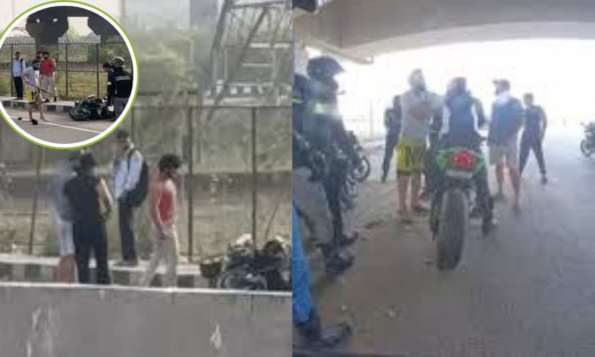 गुरुग्राम में दबंगों की गुंडागर्दी, स्कॉर्पियो सवार ने बाइकर्स को पीटा, लाखों की बाइक तोड़ी