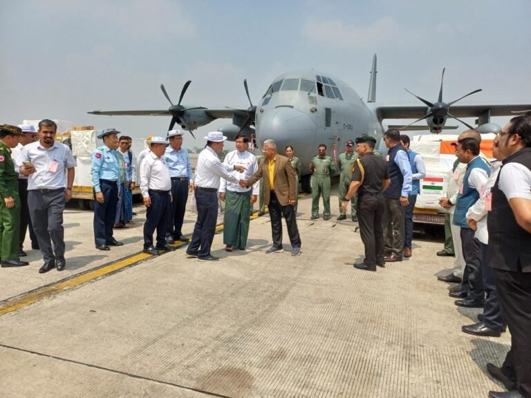 भारत ने म्यांमार को भेजी राहत सामग्री, मानवीय सहायता में आगे आया देश