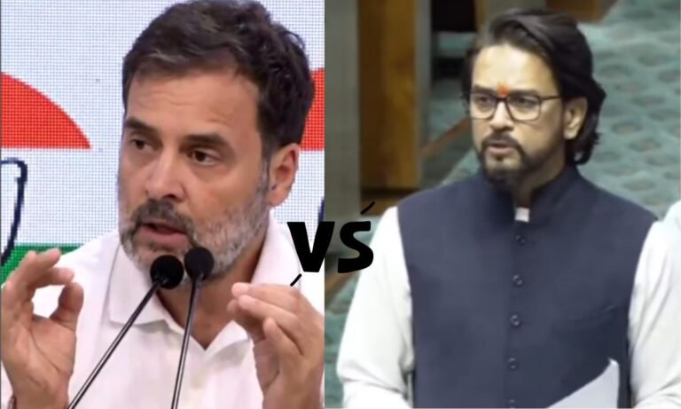 rahul gandhi vs anurag thakur