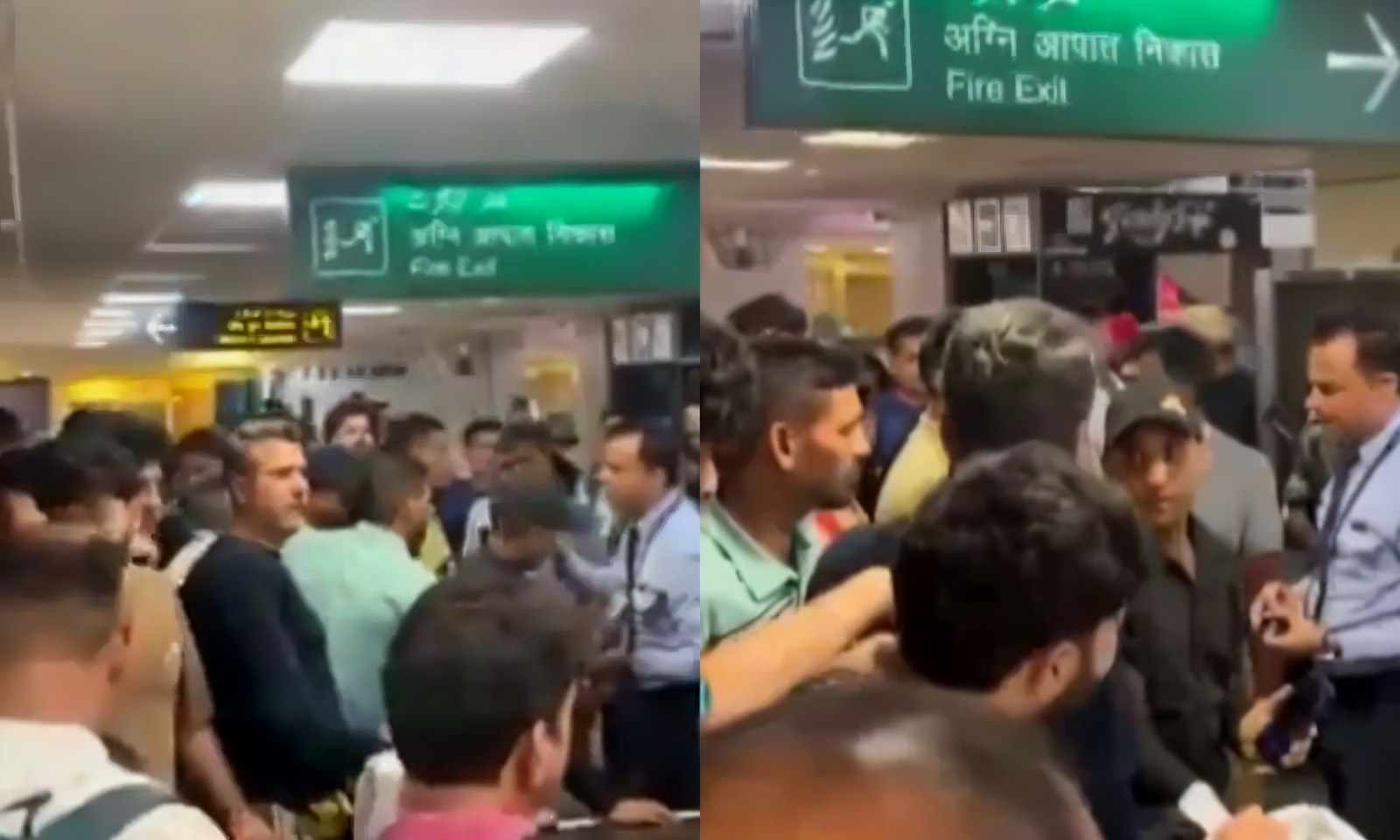 जम्मू एयरपोर्ट पर हंगामा