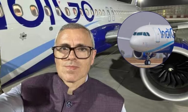 जम्मू-कश्मीर के पूर्व मुख्यमंत्री उमर अब्दुल्ला का इंडिगो फ्लाइट