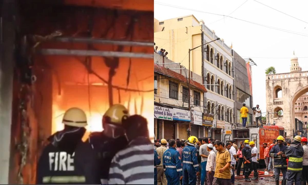 हैदराबाद के गुलजार हाउस में भीषण आग, 17 की मौत