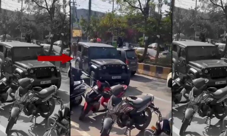 नोएडा में मारपीट के बाद थार से युवक को कुचलने की कोशिश, वीडियो वायरल