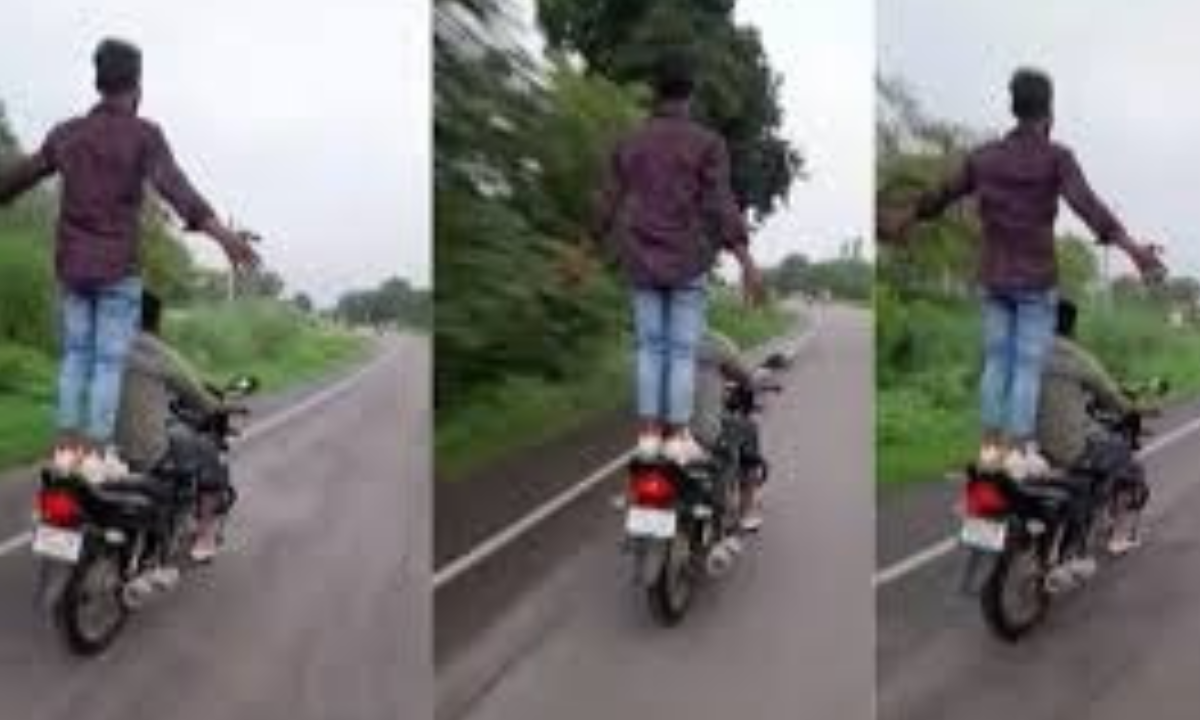 कौशांबी में पांच युवकों का खतरनाक बाइक स्टंट वायरल, पुलिस ने की कड़ी कार्रवाई