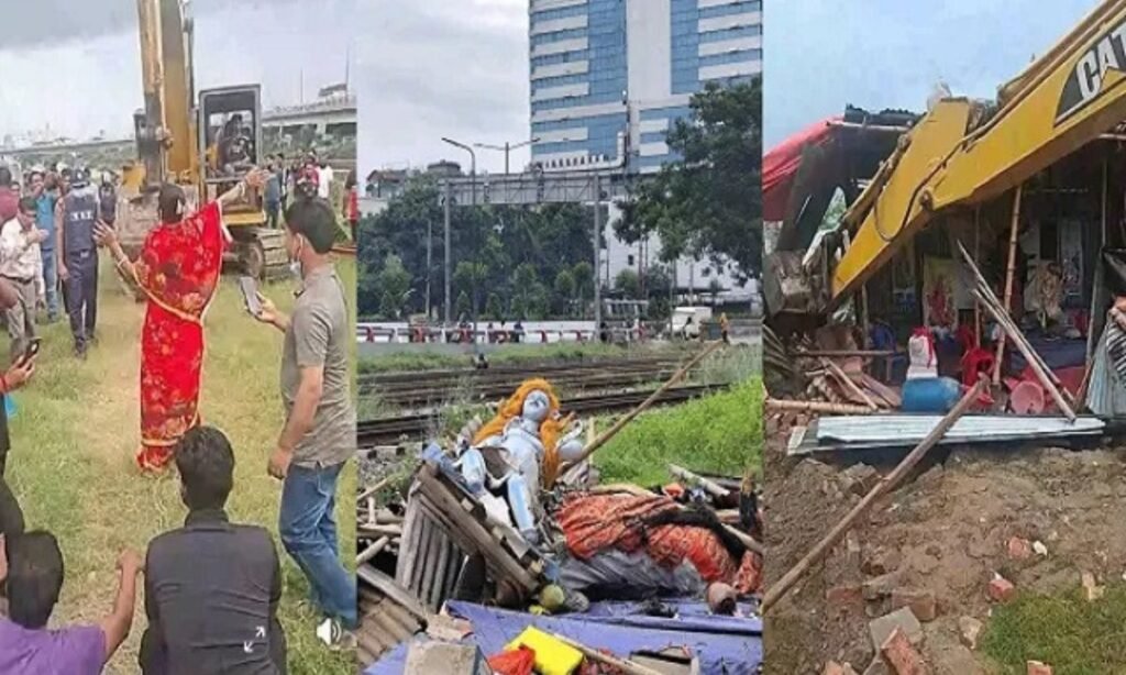 Temple Demolished In Dhaka