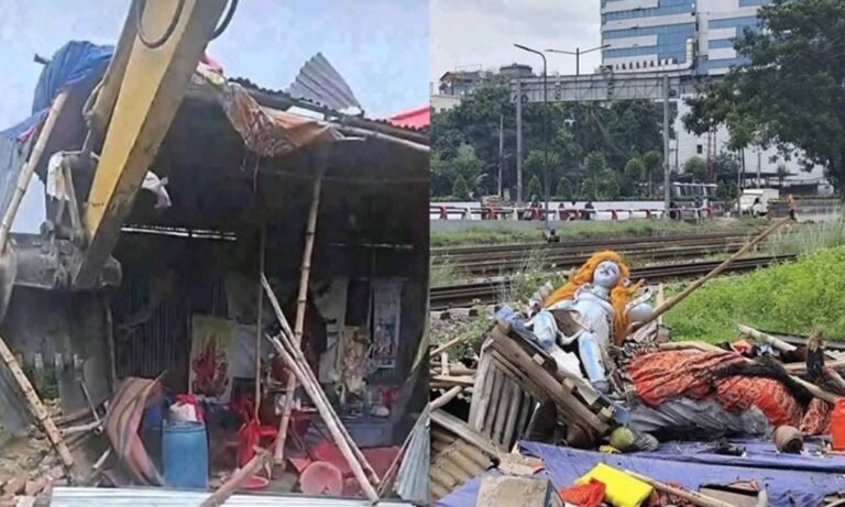 Temple Demolished In Dhaka
