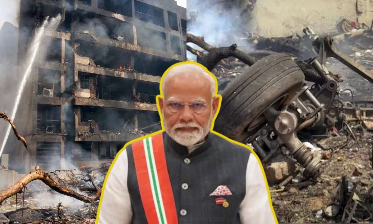 अहमदाबाद विमान दुर्घटना: 265 की मौत, पीएम मोदी ने घटनास्थल का दौरा किया