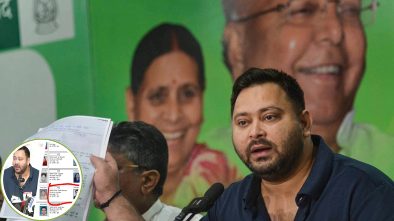 तेजस्वी यादव ने वोटर लिस्ट से नाम गायब होने का लगाया आरोप, चुनाव आयोग ने उठाए सवाल