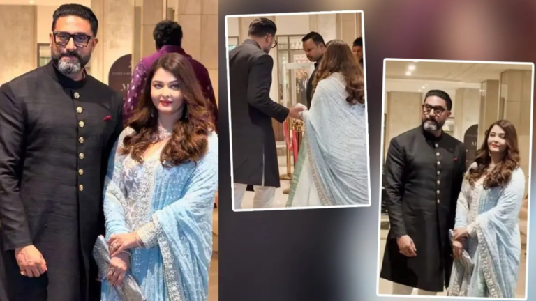 सचिन तेंदुलकर के बेटे की शादी में छाए ऐश्वर्या राय और अभिषेक बच्चन, हाथ थामकर किया ऐसा प्रोटेक्ट कि वायरल हो गया VIDEO