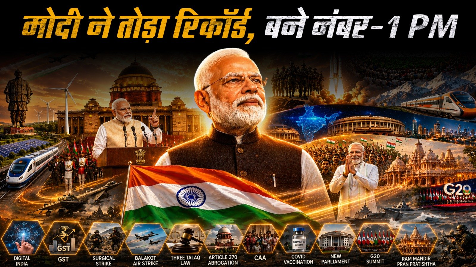 PM मोदी ने बनाया नया रिकॉर्ड, बने सबसे लंबे समय तक निर्वाचित प्रधानमंत्री