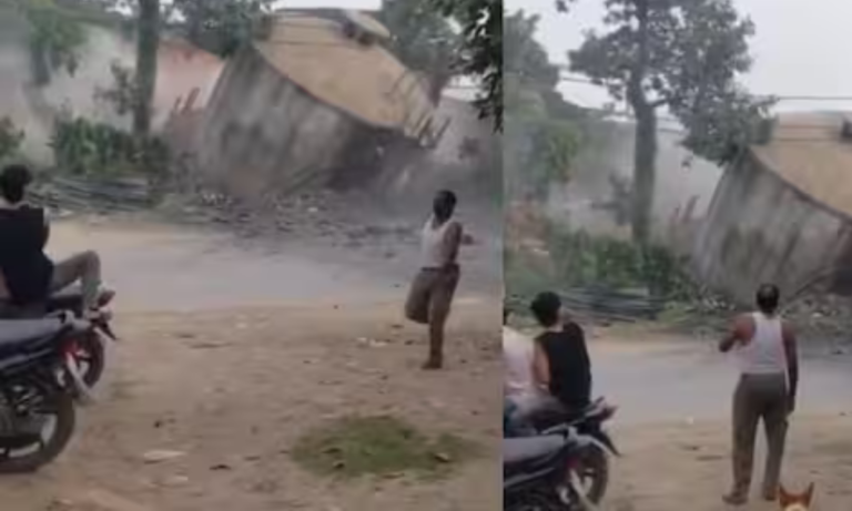 Water Tank Collapse Video