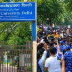 अंबेडकर यूनिवर्सिटी छात्र धरना